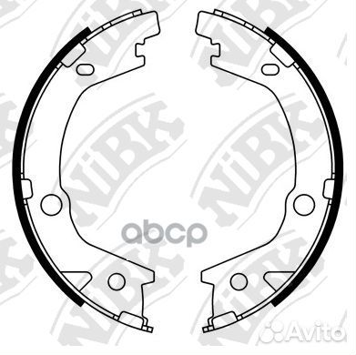 Колодки тормозные барабанные FN11004 NiBK