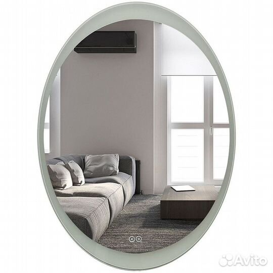 Зеркало Art&Max am-ova-570-770-ds-f-h Белое