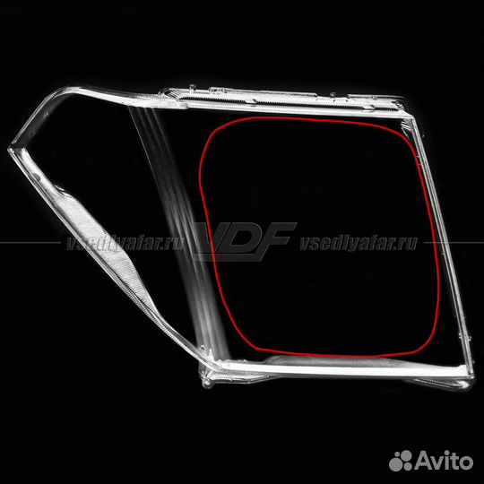 Уцененное стекло для фары Nissan Pathfinder/Navara