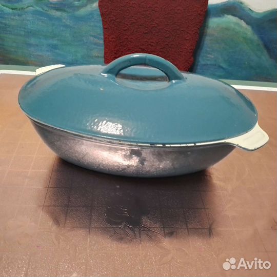 Казан чугунный, советская утятница