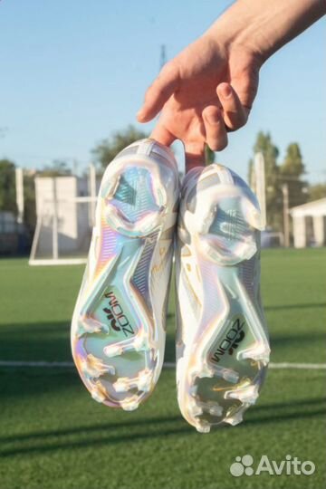 Бутсы Nike mercurial air zoom white pattern