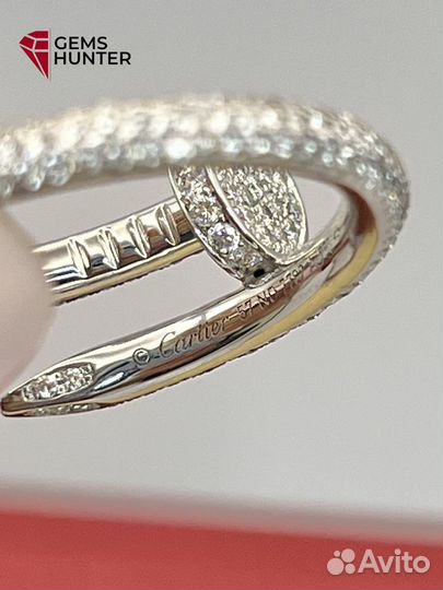 Золотое кольцо Cartier гвоздь