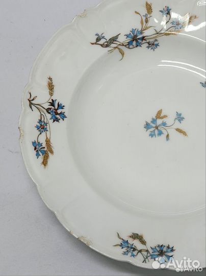 Тарелка суповая Фарфор Frank Haviland Limoges Фран