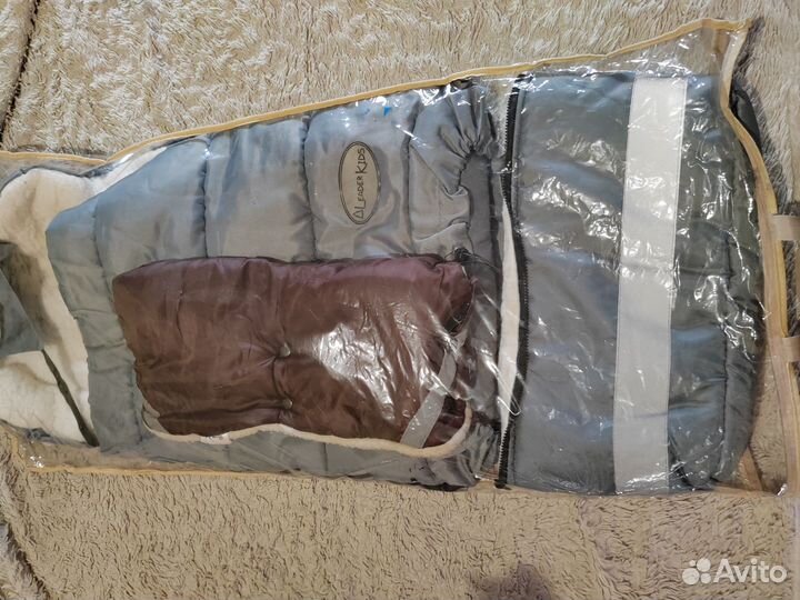 Продам зимний ковёр и муфту для коляски