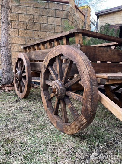 Телега Большая Купеческая.Декор для сада