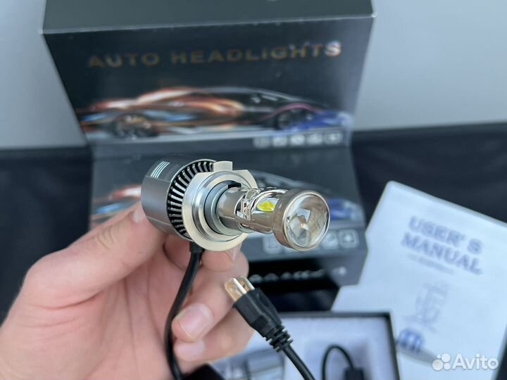 LED лампы мини линзы А80 Н7