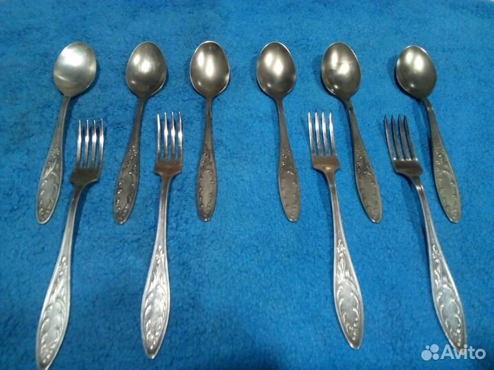 Ложки, вилки из мельхиора