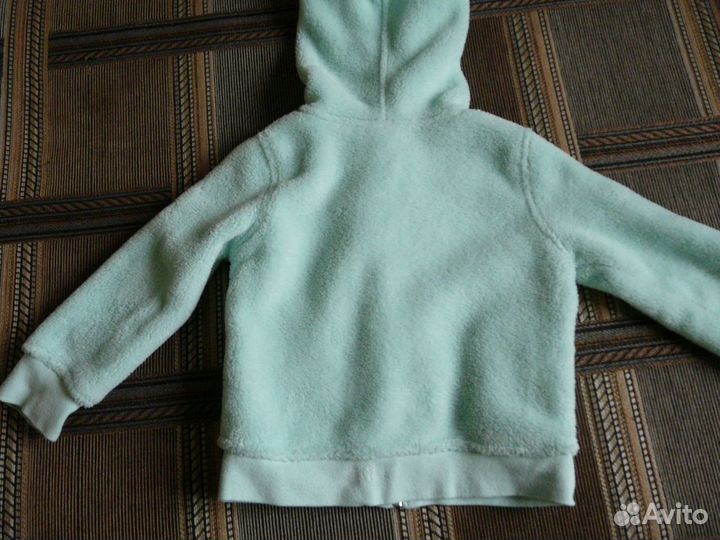 Толстовка с капюшоном салатовая