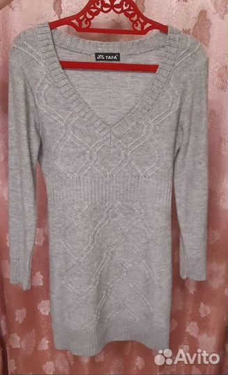 Платье вязаное