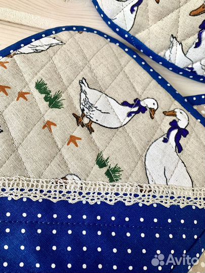 Грелка на чайник + прихватки: Кухонный набор