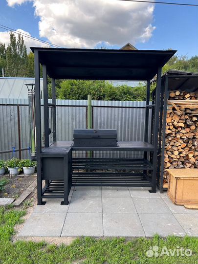 Мангал в стиле лофт