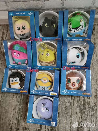 Игрушки в кружке и пиалах Магнит полный набор