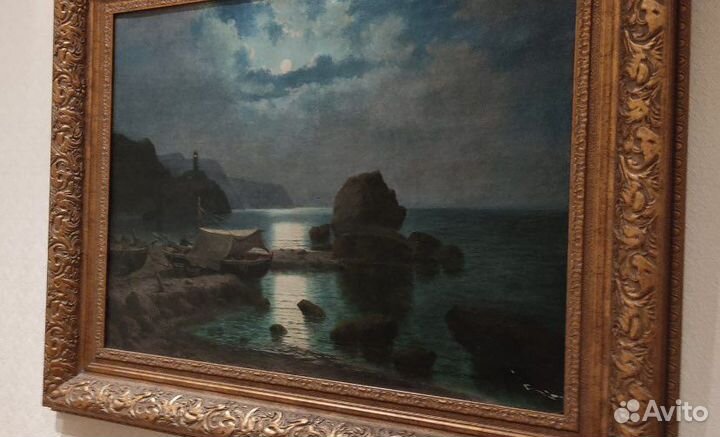 Старинная картина берег Крыма
