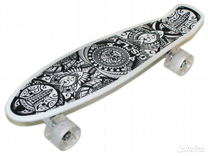 Скейтборд светящиеся колеса
