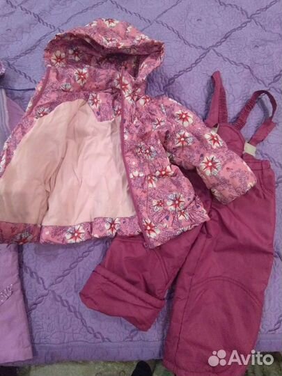 Костюм, ветровка весна-осень для девочки, 80-92 см