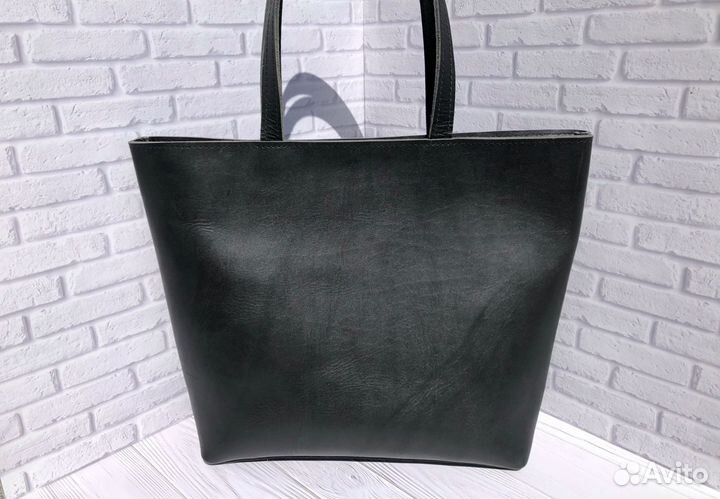 Сумка шоппер из натуральной кожи