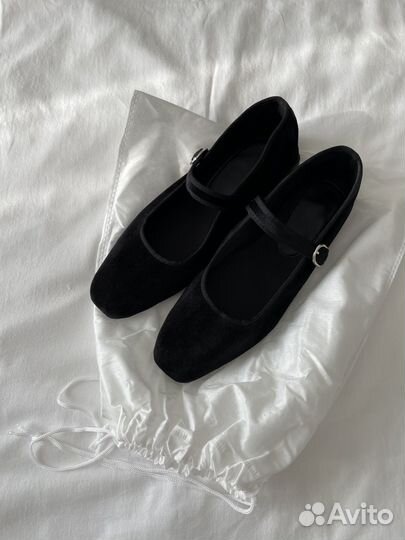 Балетки бархатные новые 37