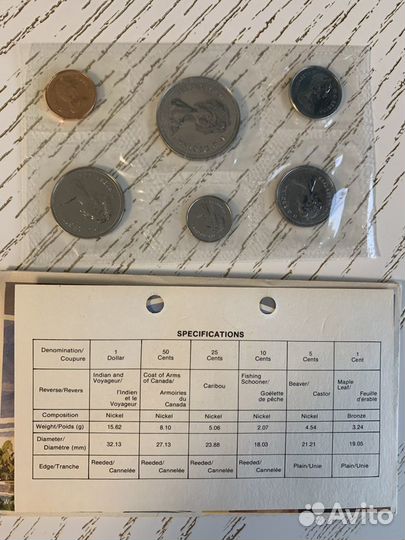Набор монет Канада 1979 год