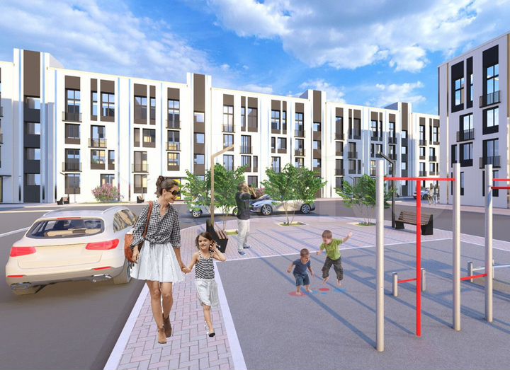 2-к. квартира, 69,8 м², 4/5 эт.