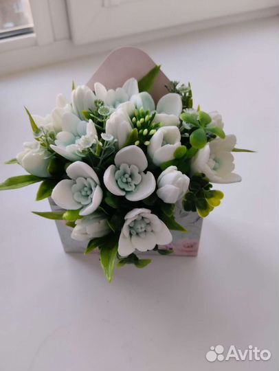 Букет из нарцисс мыльный