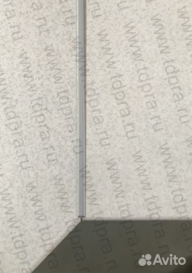 Планка щелевая для столешницы 28мм, матовый хром