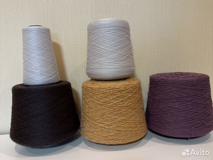 Бобинная пряжа меринос Италия