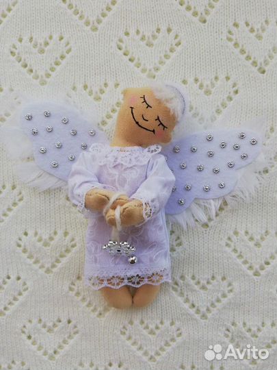 Текстильный рождественский ангел