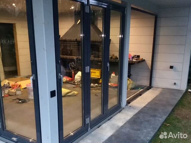 Витраж из алюминиевого профиля