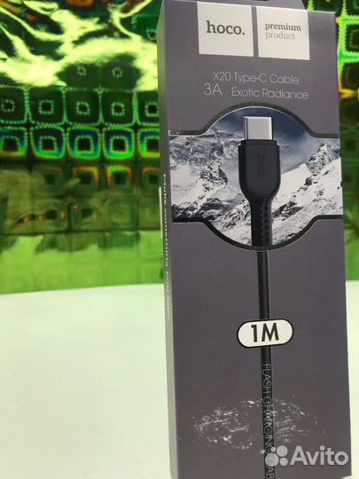 Зарядное устройство USB кабель Type-C hoco X20