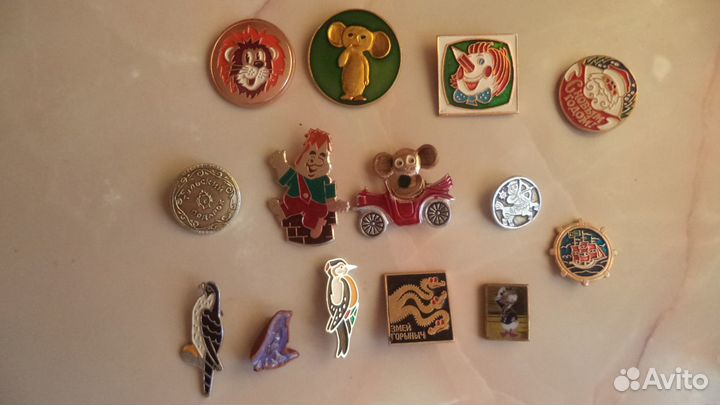 Значки детские мультики времен СССР