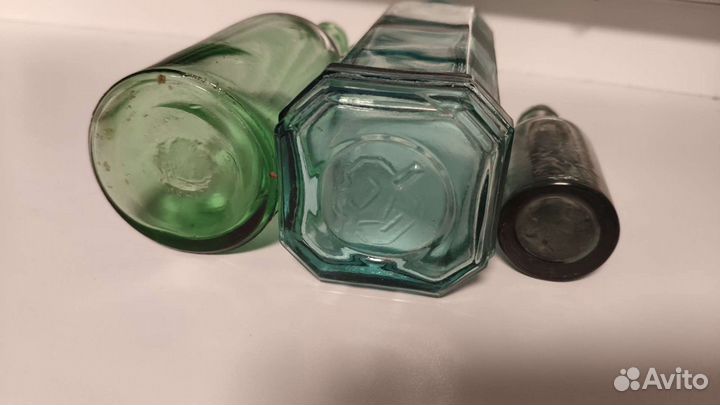 Бутылки пузырьки старинные