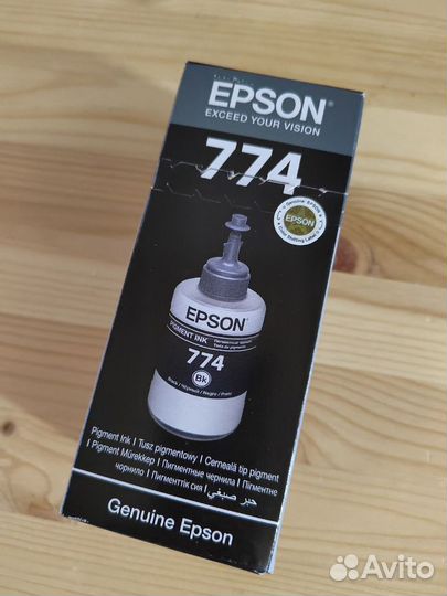 Краска для принтера epson 774 T7741 черная, 140ml
