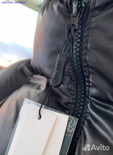 Пуховик Palace black с балаклавой (Арт.13172)