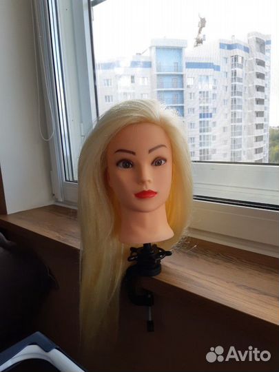 Манекен (голова учебная с волосами)