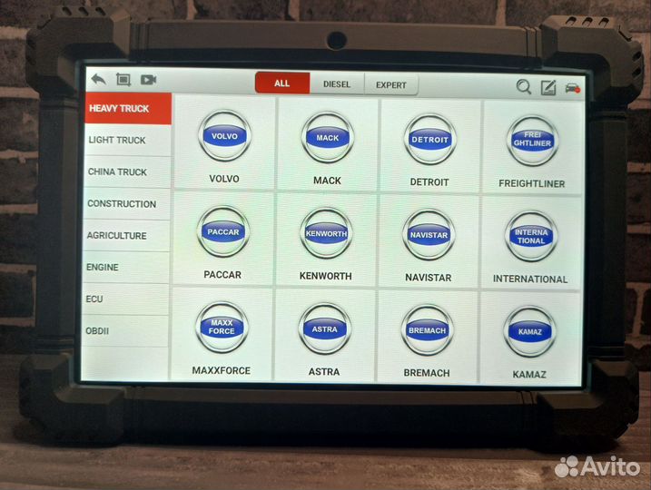 Мультимарочный сканер для грузовых ancel X-7 HD