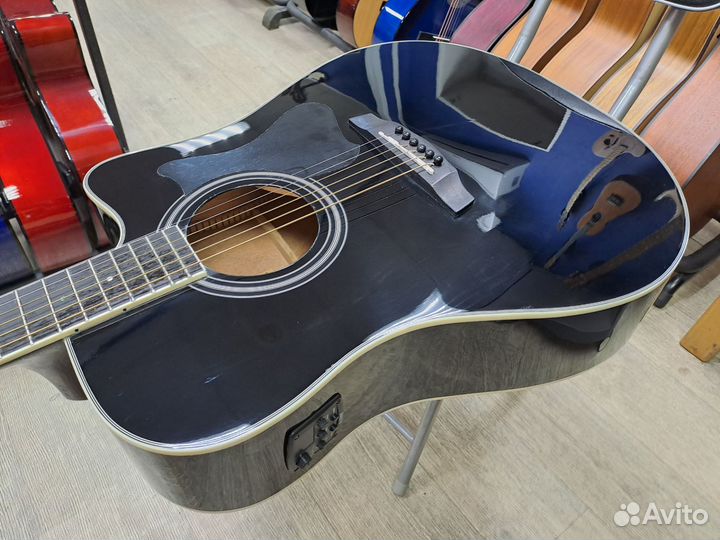 Гитара электроакустическая с подключением дредноут
