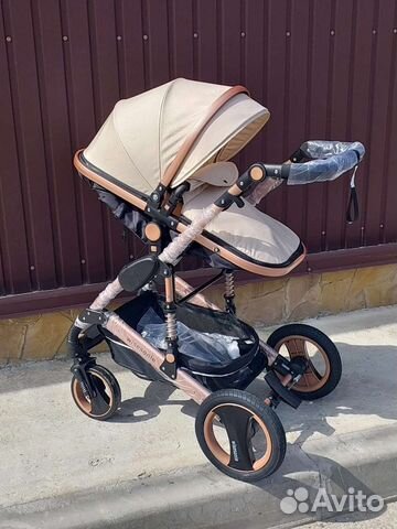 Коляска 2в1/3в1 Новая трансформер (Беж)