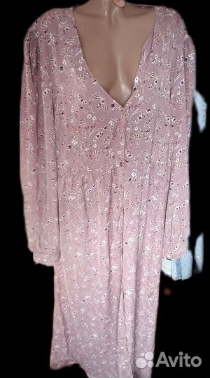 Платье с цветами шифон 60 62 64