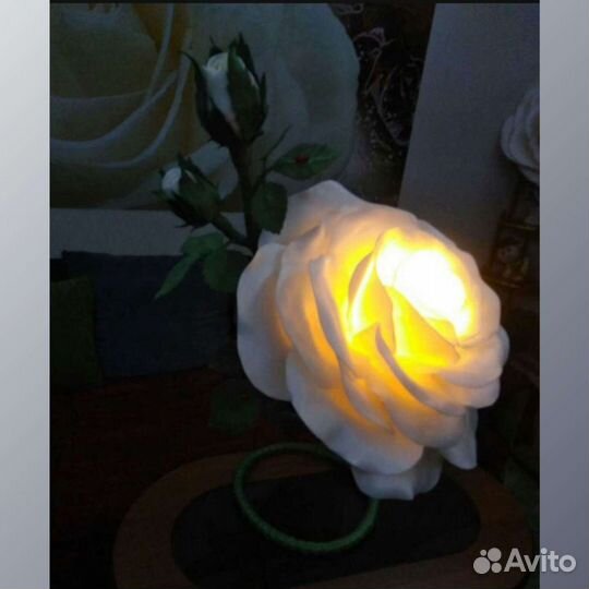 Роза светильник ручная работа
