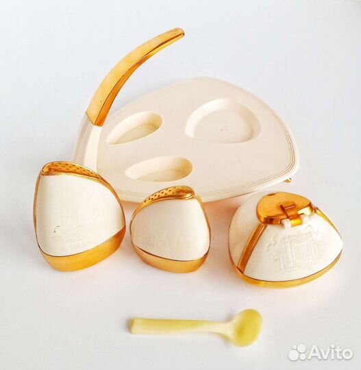 Сливочник горчичница Набор для специй СССР Рига