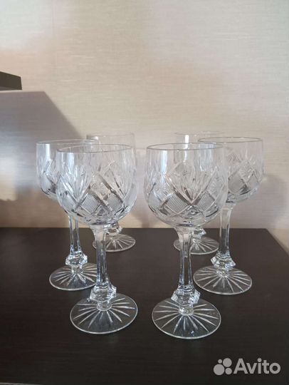Хрустальные бокалы для вина СССР