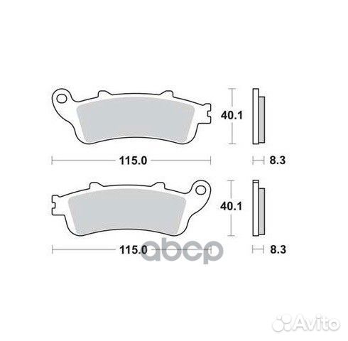 Колодки тормозные MCB705SH TRW