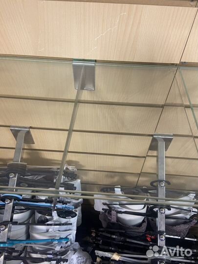 Полка стеклянная для экономпанелей