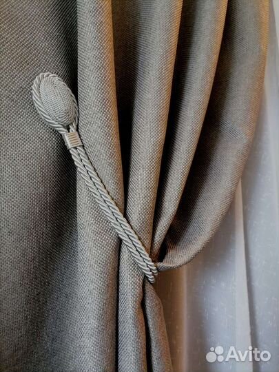 Шторы плотные Рогожка Блэк (Пошив штор)