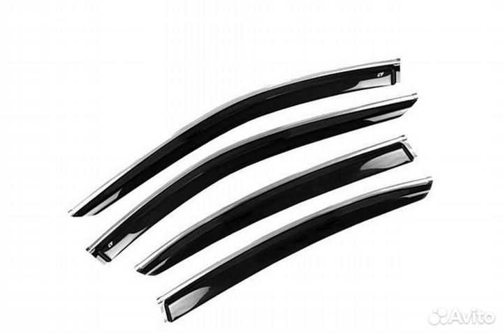 Ветровики хром полосой Kadiaq с 2016 г