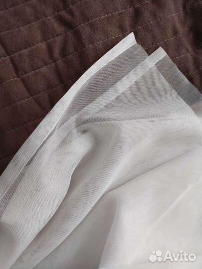 Обрезок тюля их бамбука и льна 550х40 см