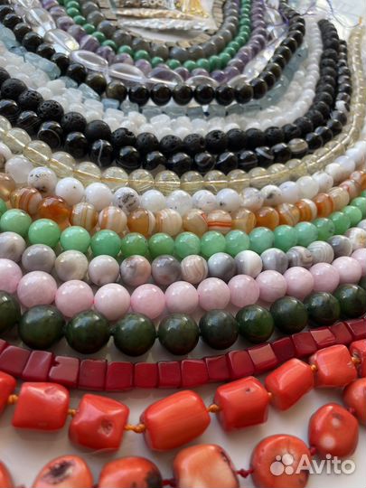 Натуральные камни бусины