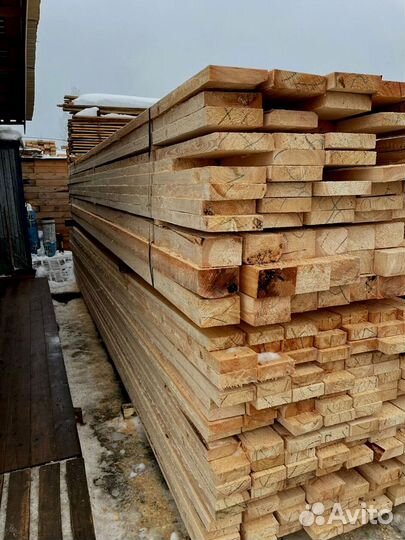 Доска обрезная 40х150х6000мм ГОСТ