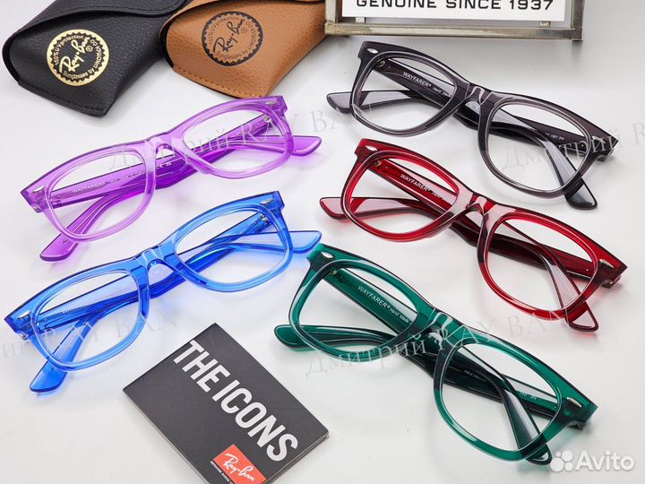 Очки Ray Ban Wayfarer RX 2140 Clear Grey 50 мм