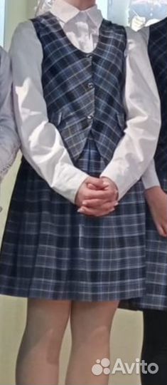 Школьная форма Жилет + юбка